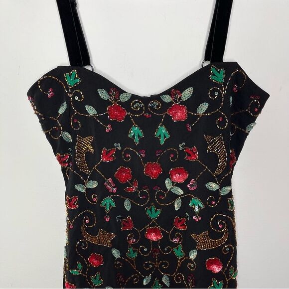 Revolve h:ours El Tulipan Beaded Mini Dress S - Picture 8 of 9